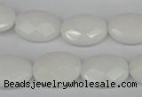 CCN2200 15.5 inches 13*18mm faceted oval candy jade beads