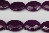 CCN2206 15.5 inches 13*18mm faceted oval candy jade beads