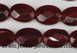 CCN2207 15.5 inches 13*18mm faceted oval candy jade beads