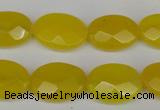 CCN2208 15.5 inches 13*18mm faceted oval candy jade beads