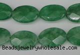 CCN2209 15.5 inches 13*18mm faceted oval candy jade beads