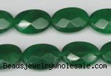 CCN2210 15.5 inches 13*18mm faceted oval candy jade beads