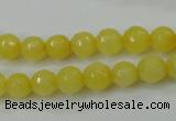 CCN2255 15.5 inches 8mm faceted round candy jade beads wholesale