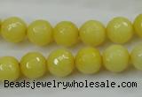 CCN2256 15.5 inches 10mm faceted round candy jade beads wholesale