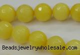 CCN2257 15.5 inches 12mm faceted round candy jade beads wholesale