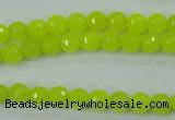 CCN2262 15.5 inches 6mm faceted round candy jade beads wholesale