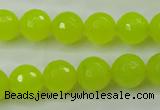 CCN2265 15.5 inches 12mm faceted round candy jade beads wholesale