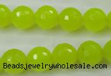 CCN2266 15.5 inches 14mm faceted round candy jade beads wholesale