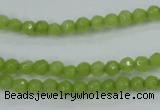 CCN2270 15.5 inches 4mm faceted round candy jade beads wholesale