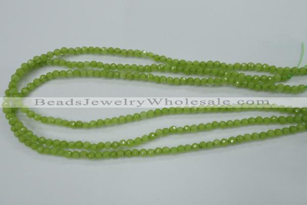 CCN2270 15.5 inches 4mm faceted round candy jade beads wholesale