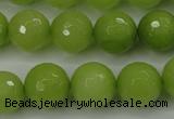 CCN2275 15.5 inches 14mm faceted round candy jade beads wholesale