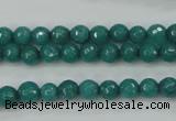 CCN2279 15.5 inches 6mm faceted round candy jade beads wholesale