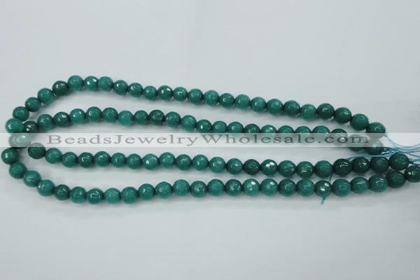 CCN2280 15.5 inches 8mm faceted round candy jade beads wholesale