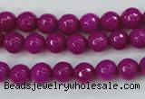 CCN2295 15.5 inches 8mm faceted round candy jade beads wholesale