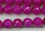 CCN2298 15.5 inches 14mm faceted round candy jade beads wholesale