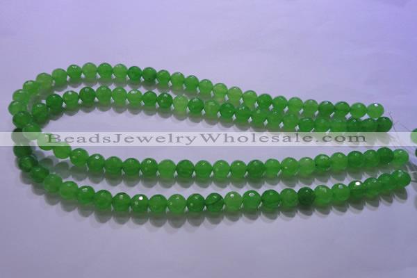 CCN2301 15.5 inches 10mm faceted round candy jade beads wholesale