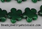 CCN2347 15.5 inches 20mm carved flower candy jade beads wholesale