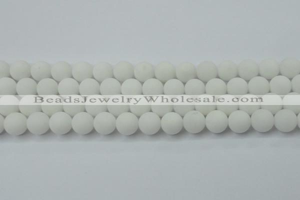 CCN2400 15.5 inches 4mm round matte candy jade beads wholesale