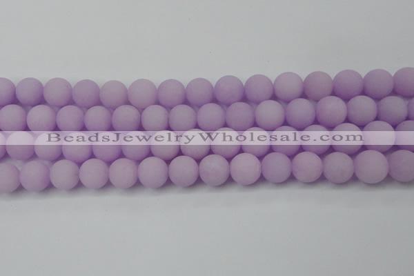 CCN2401 15.5 inches 4mm round matte candy jade beads wholesale