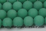 CCN2410 15.5 inches 4mm round matte candy jade beads wholesale