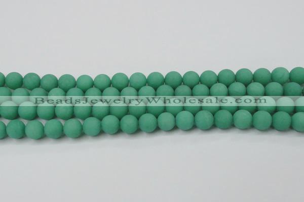 CCN2410 15.5 inches 4mm round matte candy jade beads wholesale