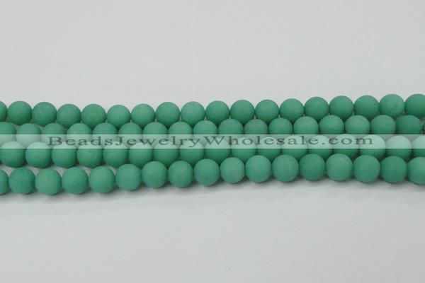 CCN2430 15.5 inches 6mm round matte candy jade beads wholesale