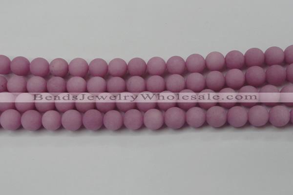 CCN2443 15.5 inches 8mm round matte candy jade beads wholesale