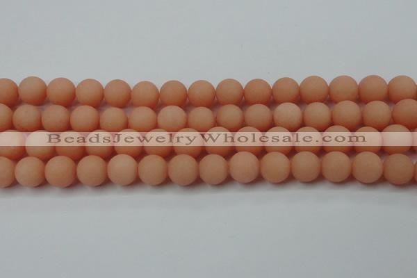 CCN2446 15.5 inches 8mm round matte candy jade beads wholesale