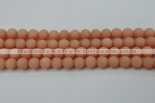 CCN2466 15.5 inches 10mm round matte candy jade beads wholesale