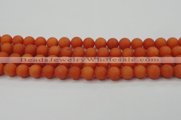 CCN2467 15.5 inches 10mm round matte candy jade beads wholesale