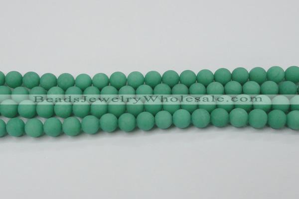 CCN2470 15.5 inches 10mm round matte candy jade beads wholesale