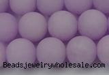 CCN2481 15.5 inches 12mm round matte candy jade beads wholesale