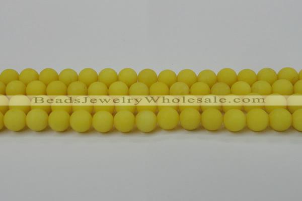 CCN2508 15.5 inches 14mm round matte candy jade beads wholesale