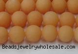 CCN2517 15.5 inches 8mm round matte candy jade beads wholesale