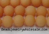 CCN2518 15.5 inches 10mm round matte candy jade beads wholesale