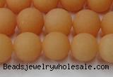 CCN2519 15.5 inches 12mm round matte candy jade beads wholesale