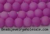 CCN2523 15.5 inches 6mm round matte candy jade beads wholesale