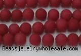 CCN2529 15.5 inches 4mm round matte candy jade beads wholesale