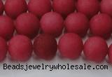 CCN2533 15.5 inches 12mm round matte candy jade beads wholesale