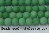 CCN2536 15.5 inches 4mm round matte candy jade beads wholesale