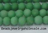 CCN2537 15.5 inches 6mm round matte candy jade beads wholesale