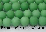 CCN2538 15.5 inches 8mm round matte candy jade beads wholesale