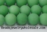 CCN2540 15.5 inches 12mm round matte candy jade beads wholesale