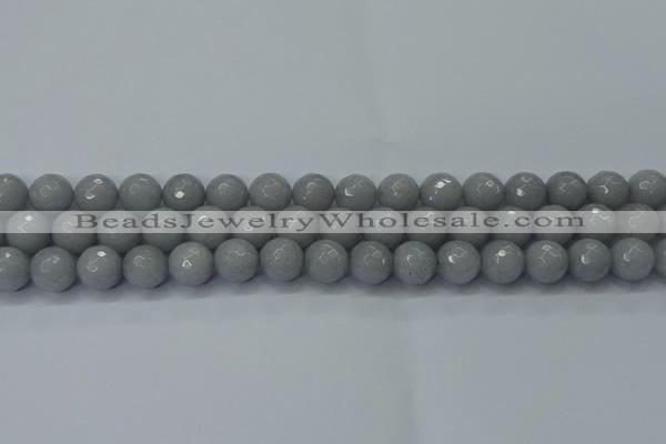 CCN2562 15 inches 12mm faceted round candy jade beads wholesale