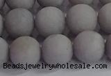 CCN2584 15.5 inches 12mm round matte candy jade beads wholesale