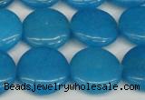 CCN2608 15.5 inches 18mm flat round candy jade beads wholesale