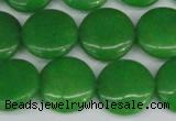 CCN2609 15.5 inches 18mm flat round candy jade beads wholesale