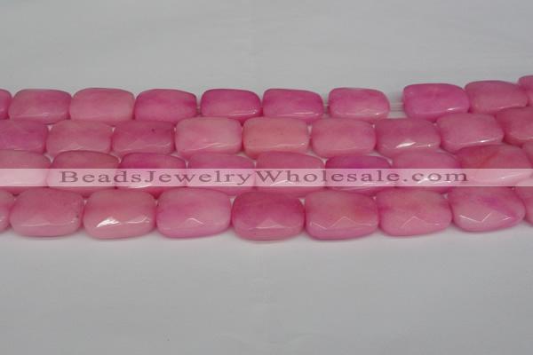 CCN2630 15.5 inches 18*25mm faceted trapezoid candy jade beads