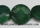 CCN264 15.5 inches 25mm faceted coin candy jade beads wholesale