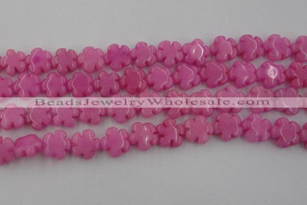 CCN2660 15.5 inches 16mm carved flower candy jade beads wholesale